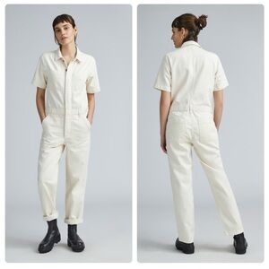 Everlane Women's Cream Summer Jumpsuit, size 6